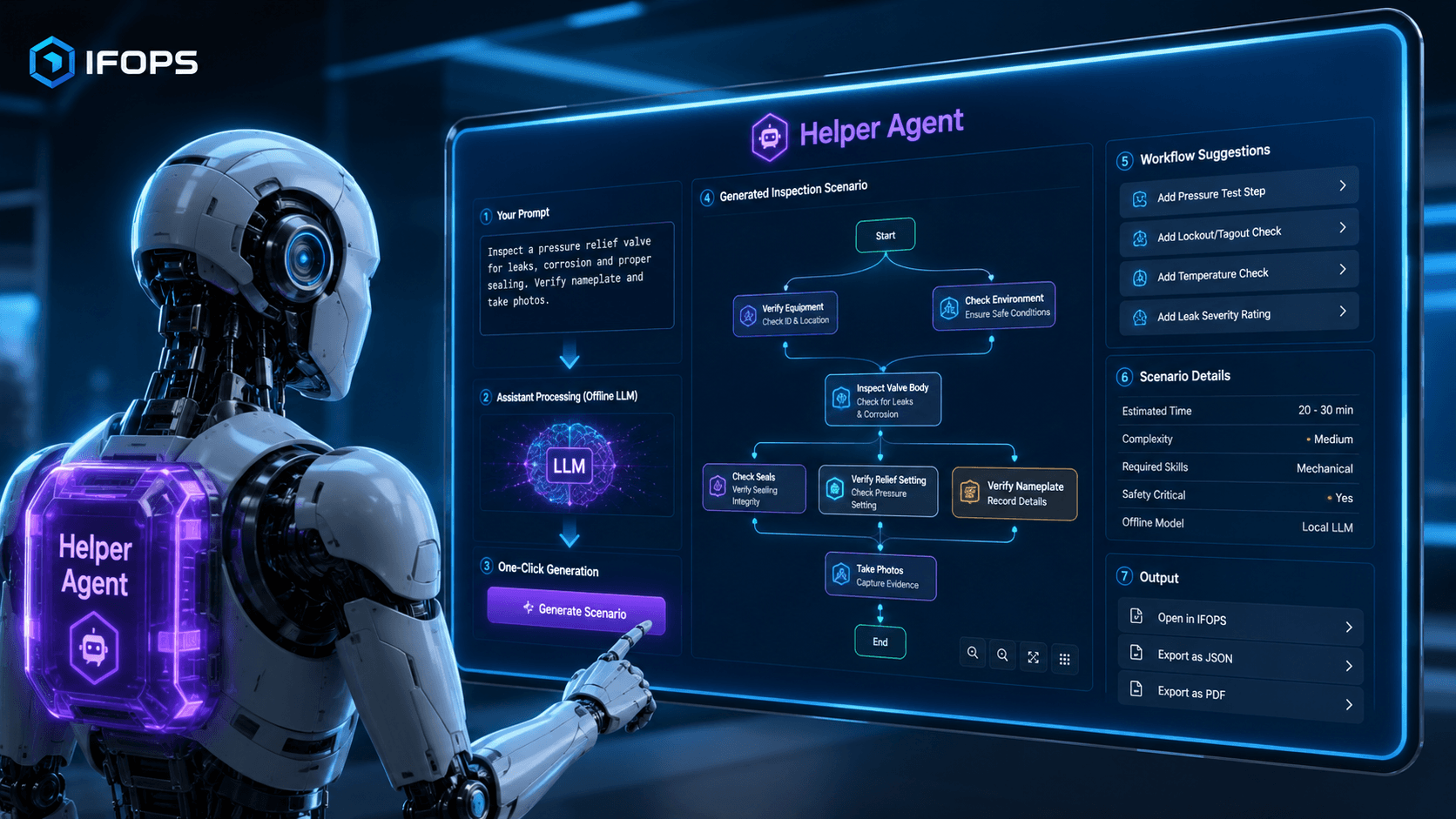 IF Helper Agent — 헬퍼 에이전트 운영 화면 컨셉